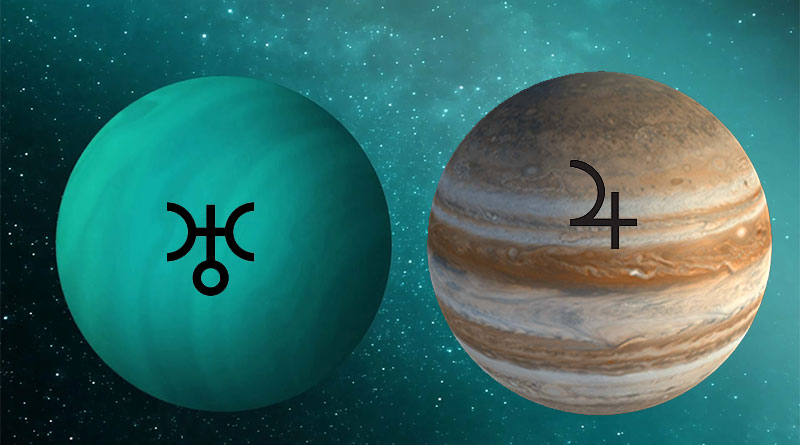 Соединение урана и юпитера в тельце 2024. Планеты 2024. Квадрат Юпитера. Картинка квадрата Юпитера. Соединение Юпитера и урана в 2024.